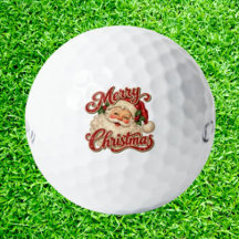 Vintage-Weihnachtsmann-Golf-Geschenk