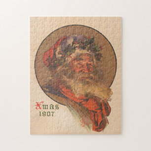 Vintage-Weihnachtsmann-Illustration (1907) Puzzle