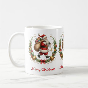Vintage-Weihnachtsmann-Kaffeetasse Kaffeetasse
