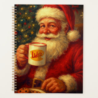 Vintage-Weihnachtsmann-Kaffeetasse Spiral-Planer Planer