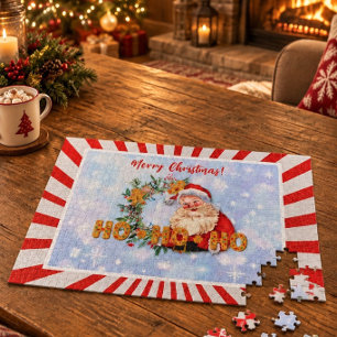 Vintage Weihnachtsmann & Lebkuchen Ho-Ho-Ho 1.014 Puzzle