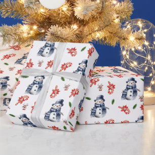 Vintage-Weihnachtsmann-Lutscher-Weihnachtsgeschenk Geschenkpapier