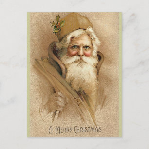 Vintage Weihnachtsmann / Nikolaus Feiertagspostkarte
