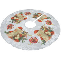 vintage Weihnachtsmann oder St. Nick Baumskirt
