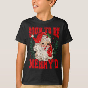 Vintage-Weihnachtsmann-Paar Weihnachten Steht Bald T-Shirt