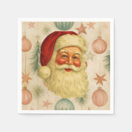 Vintage-Weihnachtsmann-Papier-Servietten Serviette