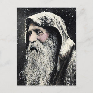 Vintage-Weihnachtsmann-Postkarte Postkarte