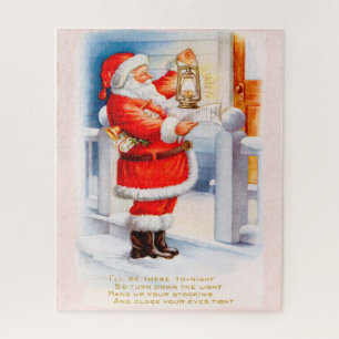 Vintage-Weihnachtsmann Puzzle