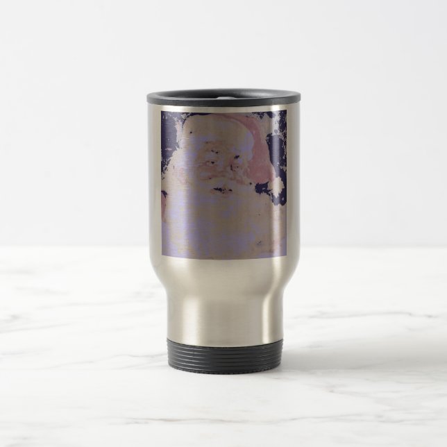Vintage Weihnachtsmann Reisebecher (Mittel)