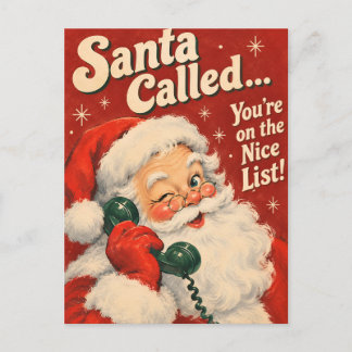 Vintage Weihnachtsmann rief Nice List Weihnachten