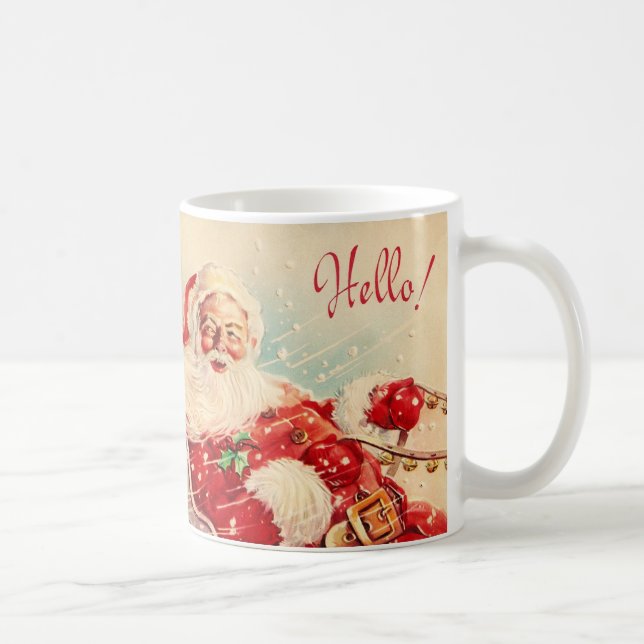 Vintage Weihnachtsmann Tasse (Rechts)