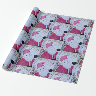 Vintage-Weihnachtsmann-Verpackungspapier Geschenkpapier