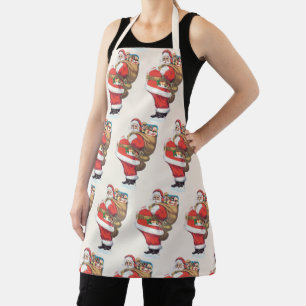 Vintage Weihnachtsmann, viktorianischer Weihnachte Schürze