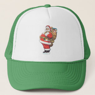 Vintage Weihnachtsmann, viktorianischer Weihnachte Truckerkappe