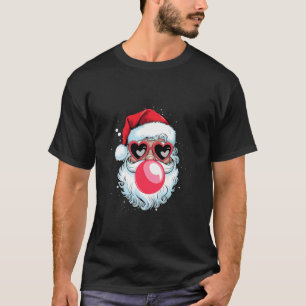 Vintage Weihnachtsmann Weihnachten Blasender Bubbl T-Shirt