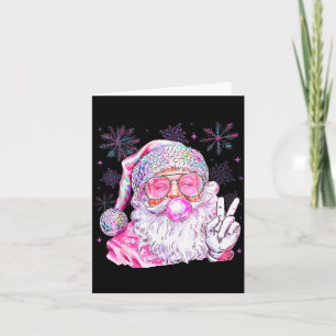 Vintage Weihnachtsmann Weihnachten Bläst Bubble Gu Karte