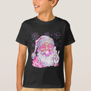 Vintage Weihnachtsmann Weihnachten Bläst Bubble Gu T-Shirt