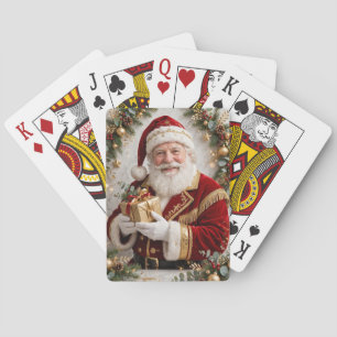Vintage Weihnachtsmann Weihnachts-Klassiker Spielkarten