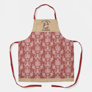 Vintage Weihnachtsmann Weihnachtsbacken Schürze