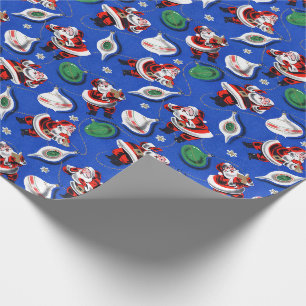 Vintage-Weihnachtsmann-Weihnachtsgeschenkpapier Geschenkpapier