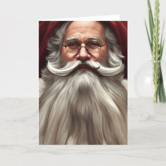 Vintage-Weihnachtsmann-Weihnachtskarte Feiertagskarte