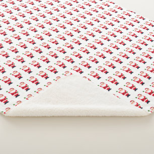 Vintage-Weihnachtsmann Weihnachtsklassiker Fröhlic Sherpadecke