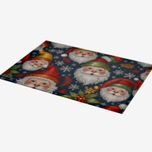 Vintage Weihnachtsmann Weihnachtskollektion Schneidebrett