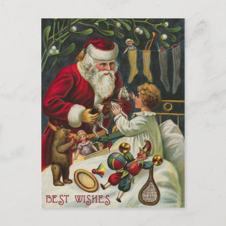Vintage Weihnachtsmann Weihnachtspostkarte Feiertagspostkarte
