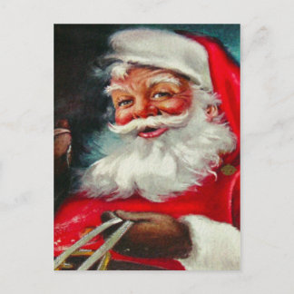 Vintage-Weihnachtsmann-Weihnachtspostkarte Postkarte