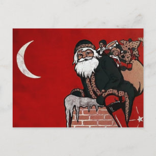 Vintage Weihnachtsmann Weihnachtspostkarte Postkarte