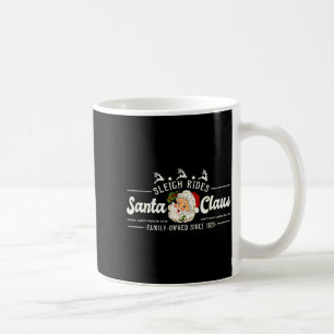 Vintage Weihnachtsmann Weihnachtsschlittenfahrten Kaffeetasse