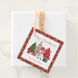 Vintage Weihnachtsmarke Geschenkanhänger