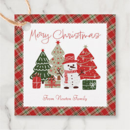 Vintage Weihnachtsmarke Geschenkanhänger