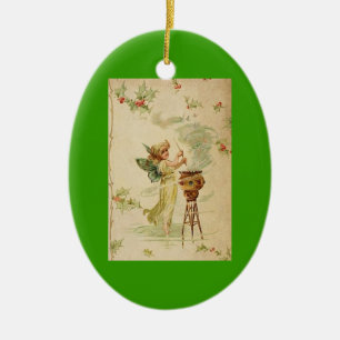 Vintage Weihnachtsmärsche Keramikornament