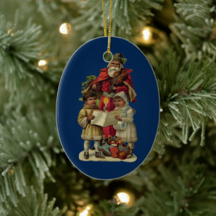 Vintage Weihnachtsmusik Keramik Ornament