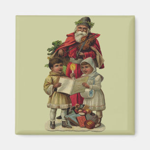 Vintage Weihnachtsmusik Magnet