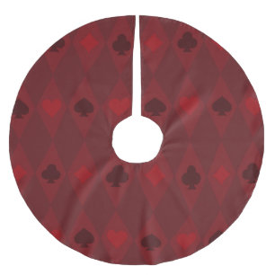 Vintage Weihnachtsmusik Polyester Weihnachtsbaumdecke