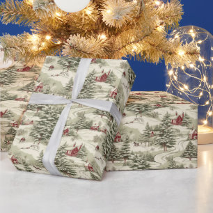Vintage-Weihnachtsmuster Geschenkpapier