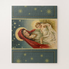 Vintage Weihnachtsnativity-Szene Puzzle