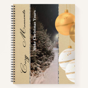 Vintage-Weihnachtsnotizbuch – Gemütliche Momente Notizbuch