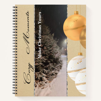 Vintage-Weihnachtsnotizbuch – Gemütliche Momente Notizbuch