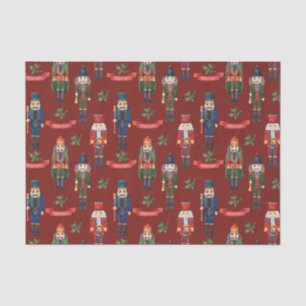 Vintage-Weihnachtsnussknacker Frohe Weihnachten Ro Seidenpapier