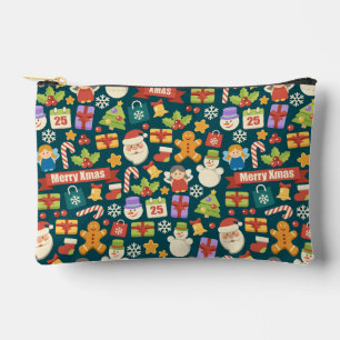 Vintage-Weihnachtsnussknacker Fröhliche Weihnachte Zubehörtasche