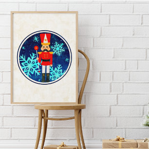 Vintage-Weihnachtsnussknacker Poster