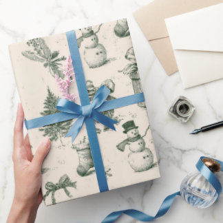 Vintage-Weihnachtspapier Retro-Design Geschenkpapier