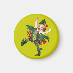 Vintage Weihnachtspixies Magnet