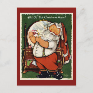 Vintage Weihnachtspostkarte Feiertagspostkarte