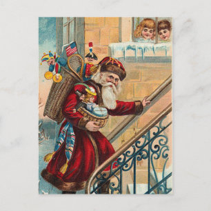Vintage Weihnachtspostkarte Feiertagspostkarte