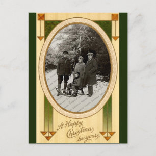 Vintage Weihnachtspostkarte Feiertagspostkarte