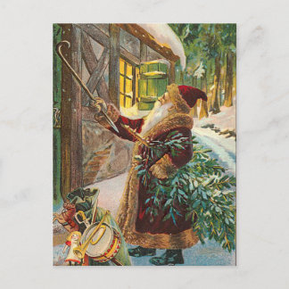 Vintage-Weihnachtspostkarte Feiertagspostkarte